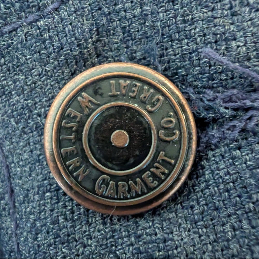 Vintage Great Western Garment Company Blue Grey Women’s Slacks Pants - Picture 3 of 13